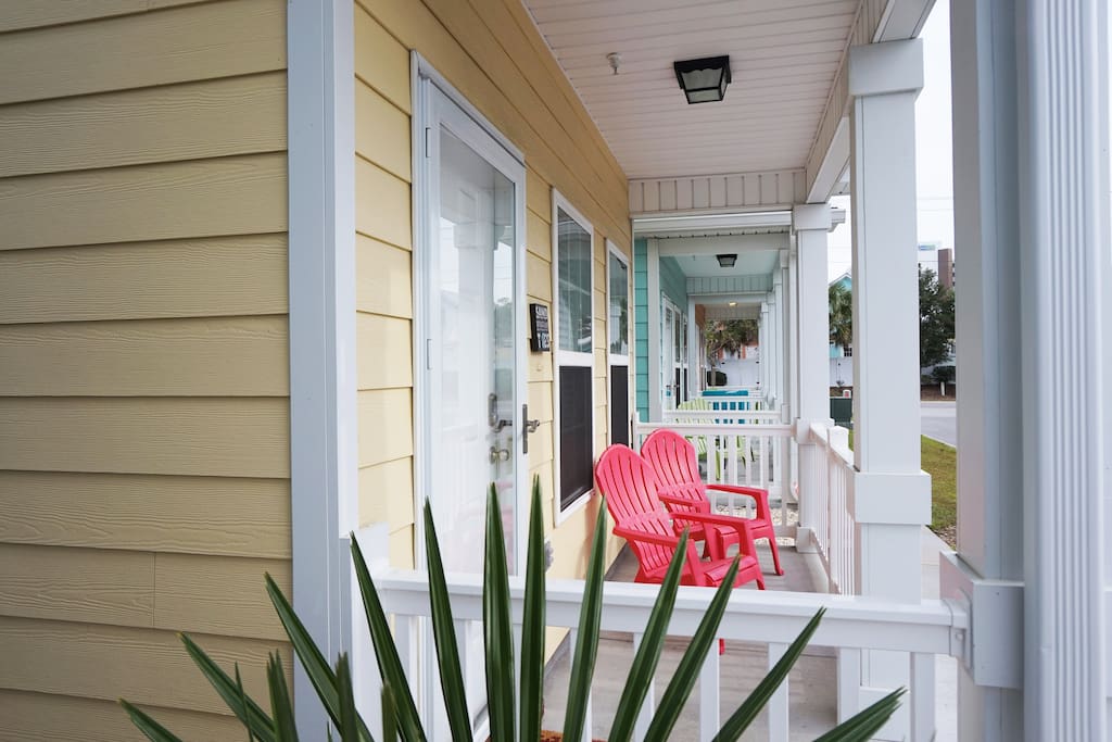 Front Porch with Relaxing Chairs
