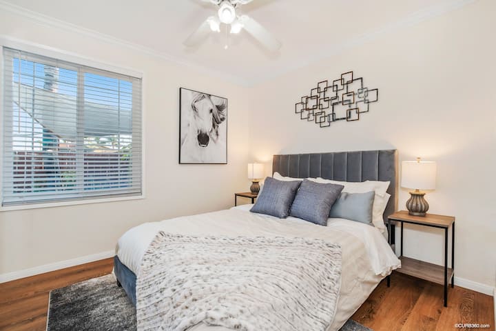 Bedroom 2 with a queen size bed