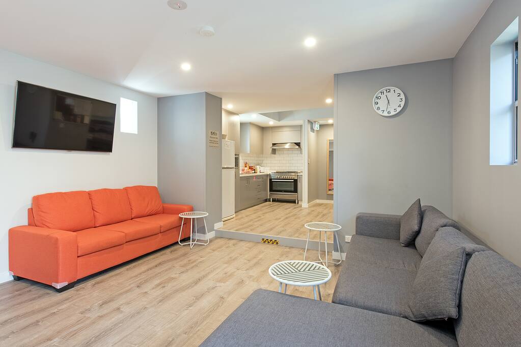 The living space with cable TV