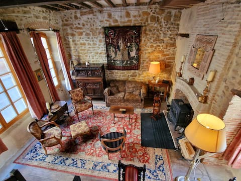 Gothic House in Saint-Antoine l'Abbaye, Isère.
