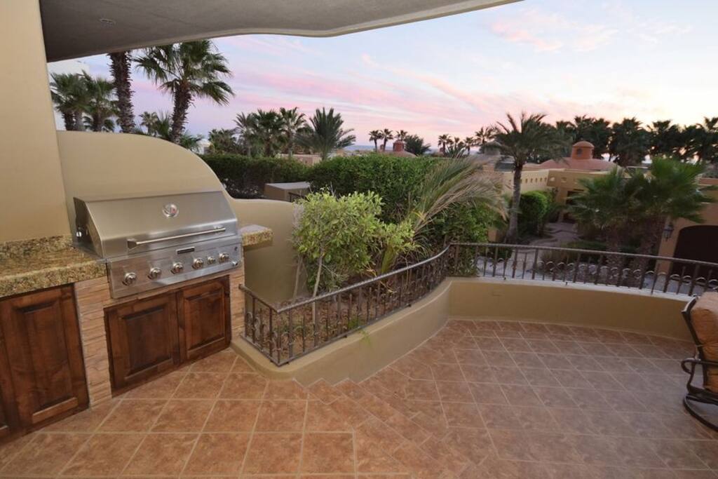 Built-in BBQ.