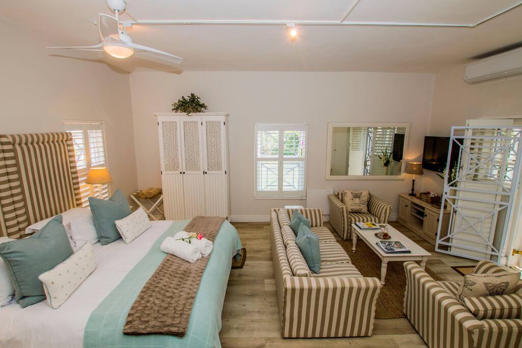GARDEN SUITE with doors opening to private patio