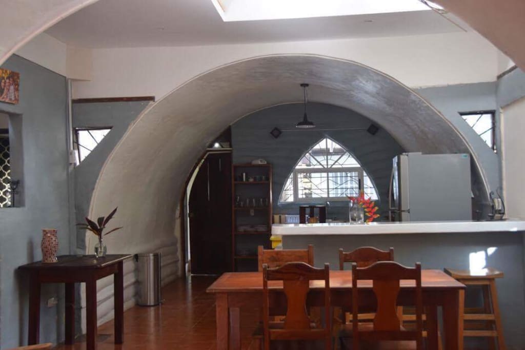 Kitchen and living room