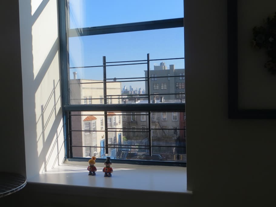 Manhattan view from dining space