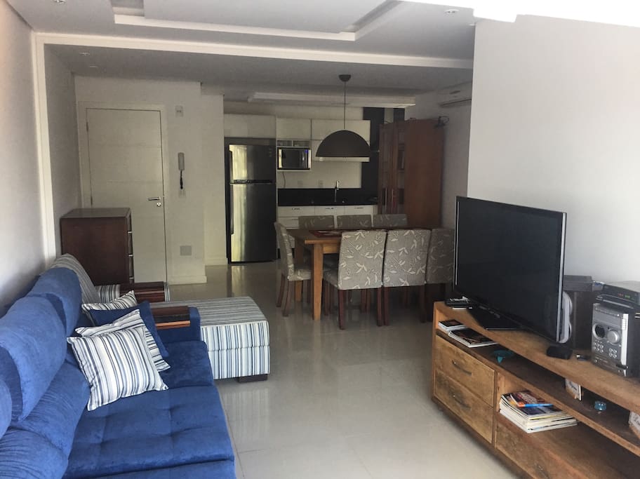 Sala e cozinha integradas
