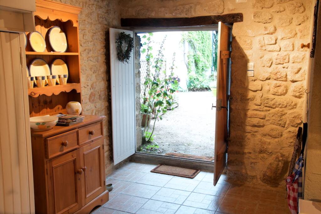 View onto courtyard