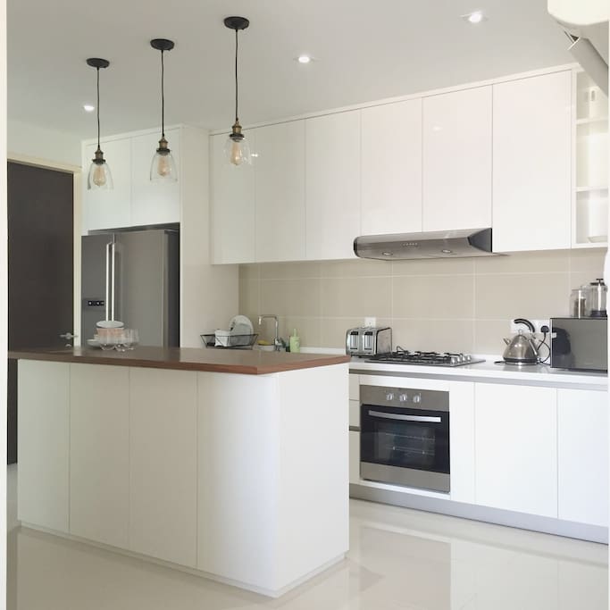 Spacious open plan kitchen