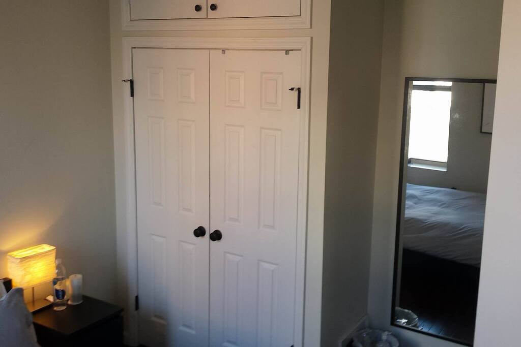 Huge wardrobe.