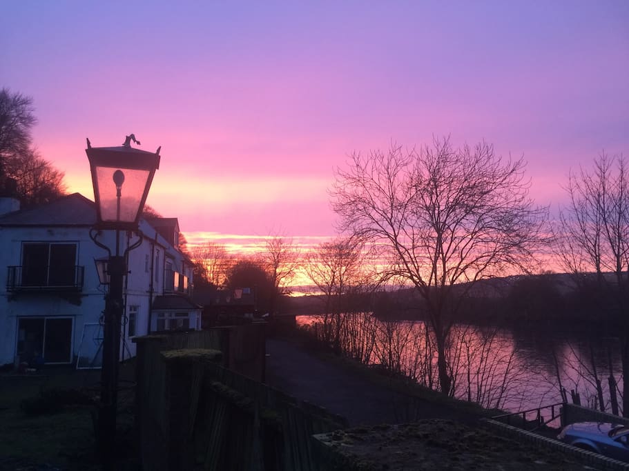 View from Keelmans way footpath outside the house