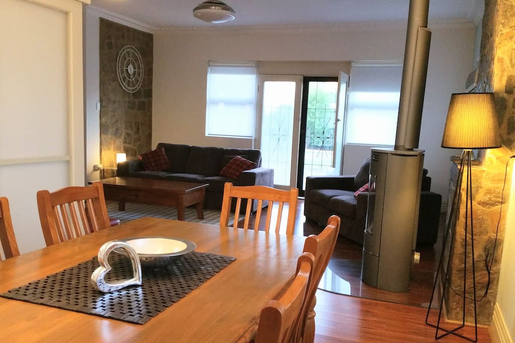 Dining / Loungeroom opening to front deck and private garden