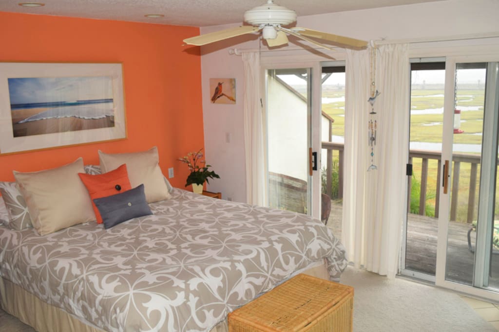 Master bedroom with patio deck