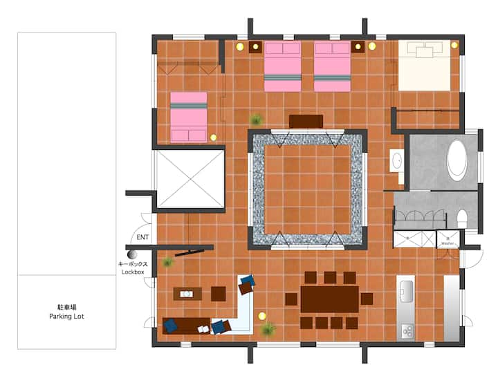 3ldk Beautifully Designed Home Near Fusaki Beach - Ishigaki