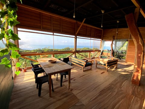 Panoramic loft house with sea and mountain view