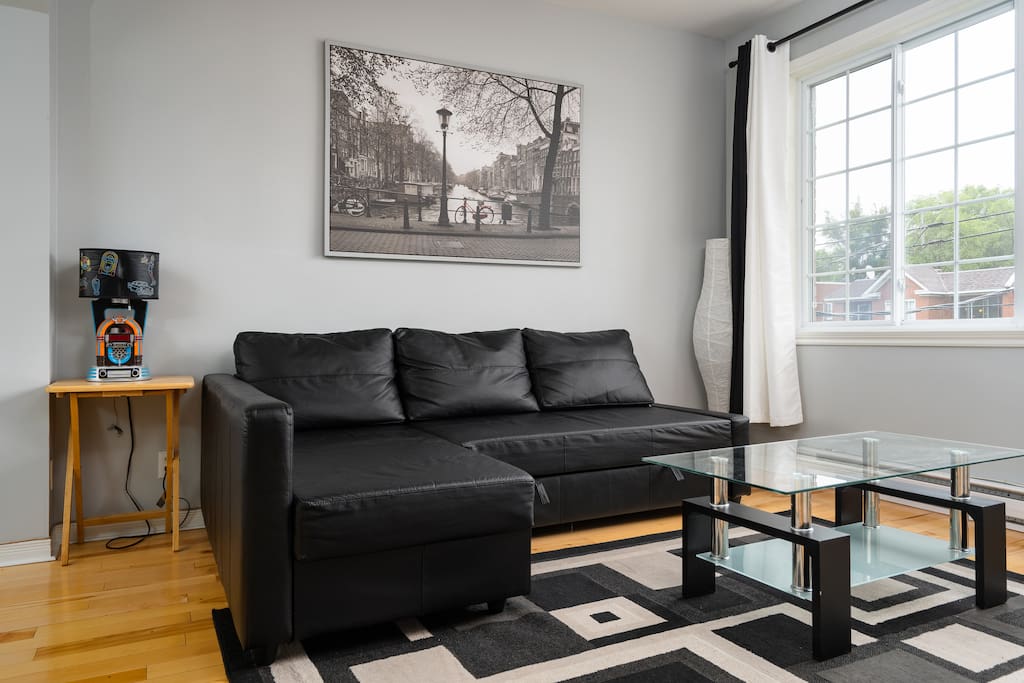 Living room with sofabed