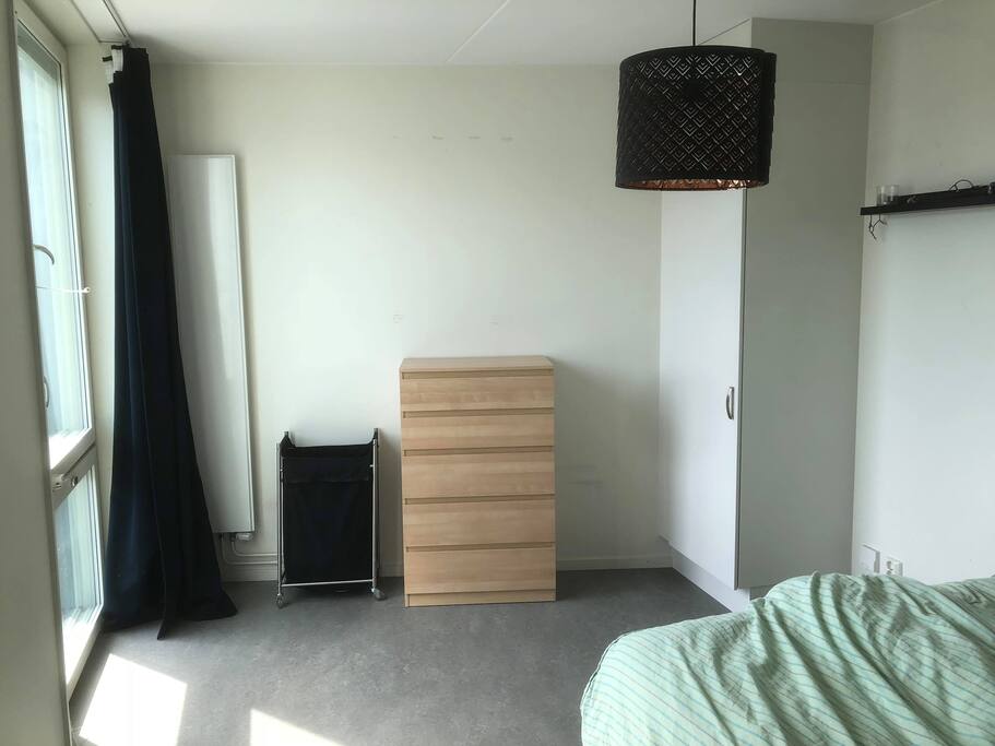 Bedroom with big bed for 2