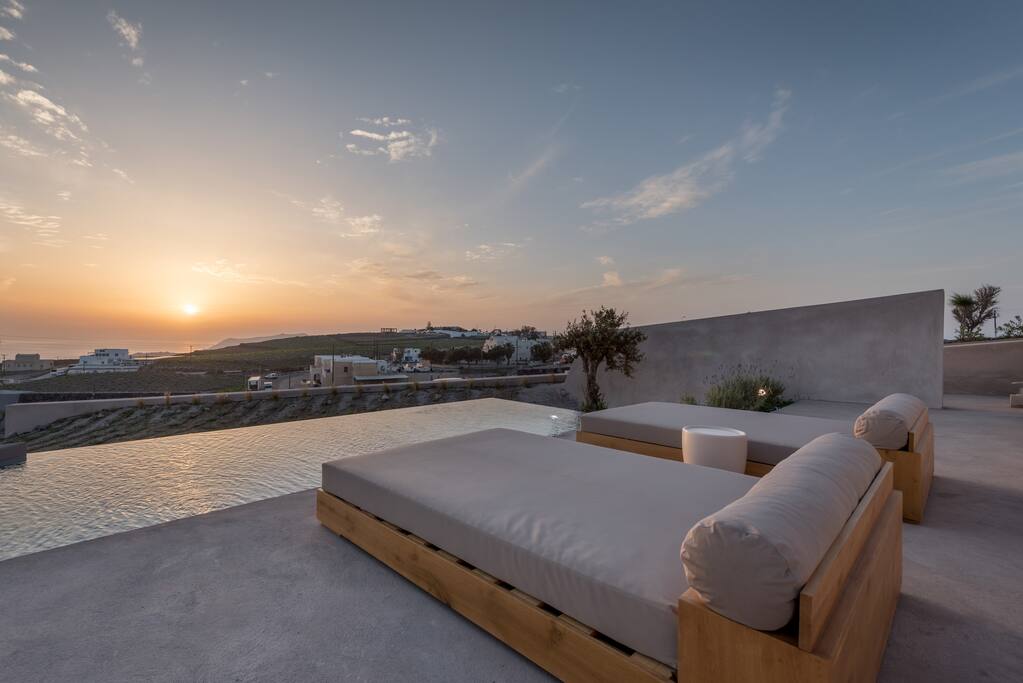 Sunset view from the patio
