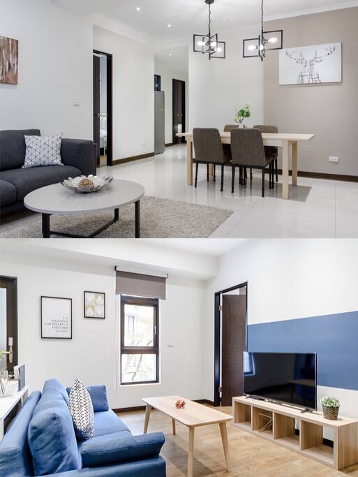 Living room of 2 units