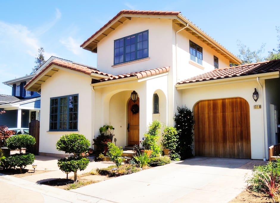 One-car garage with one extra parking space in front.