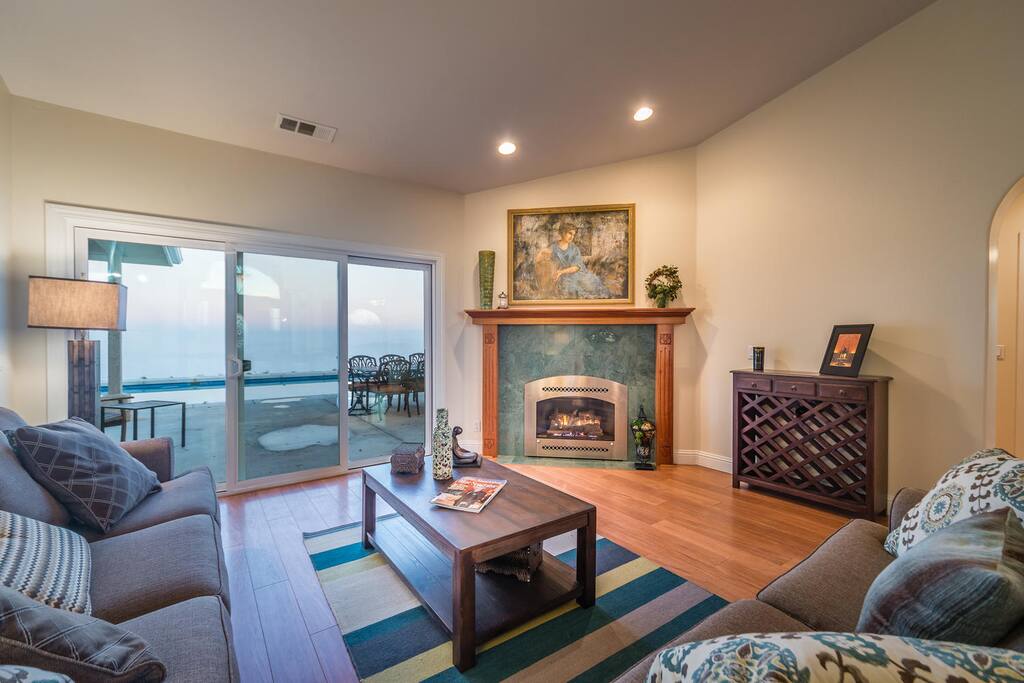 Living Room with Fireplace