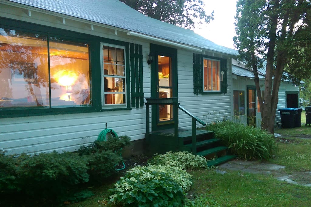 Evening Picture of House facing lake