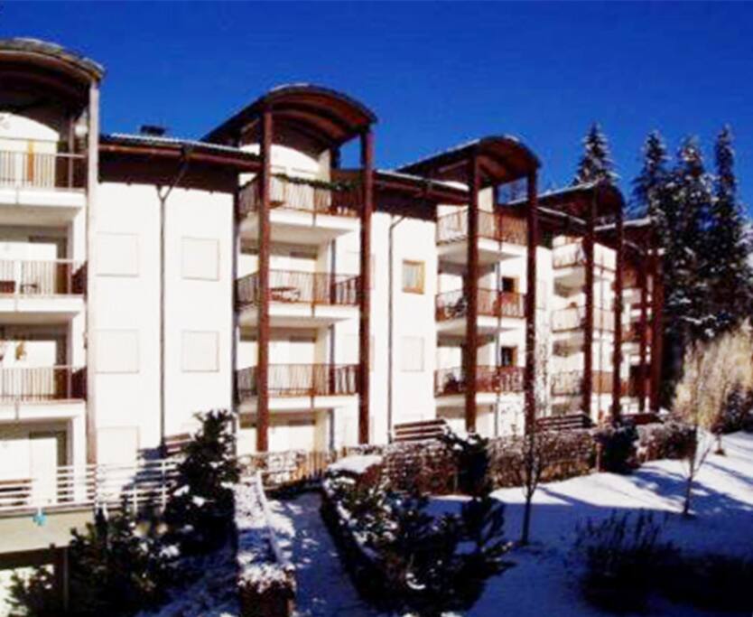 Building front in Winter