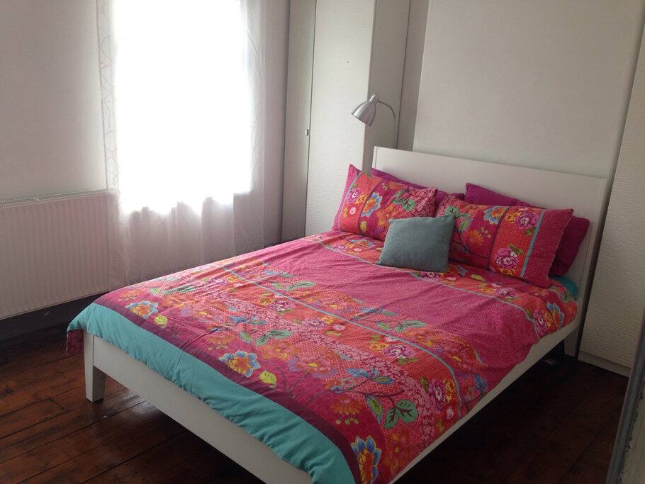 Master bedroom with double bed
