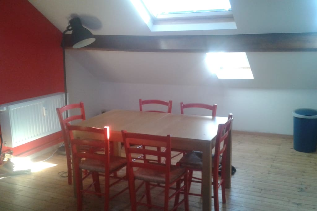 The dining table