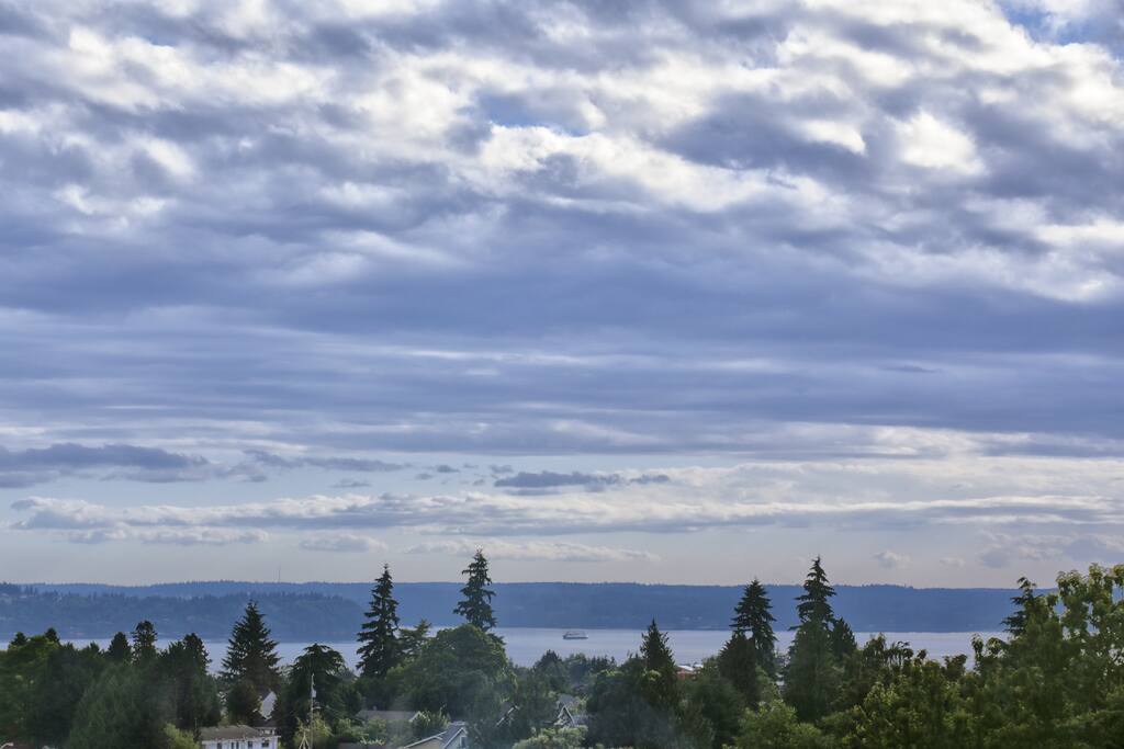 Puget Sound and Olympic Mountain views