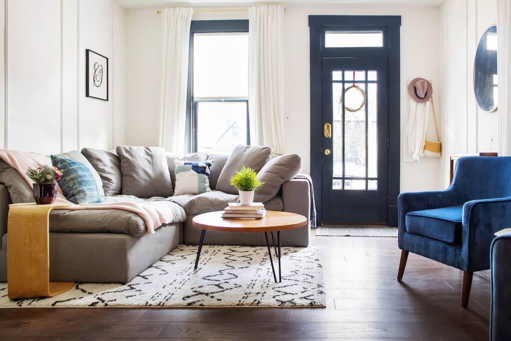 Comfy sofa with coffee table locally made by A Carpenter's Son