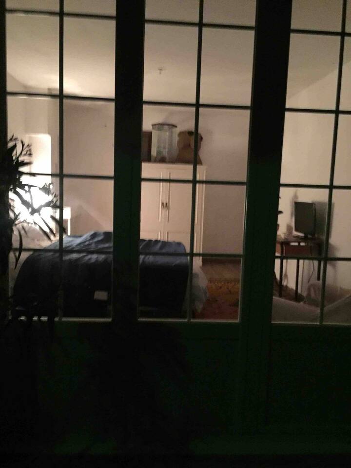 Pohľad na spálňu z terasy