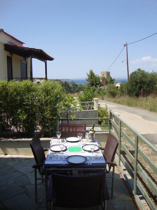 Front Terrace with Sea View