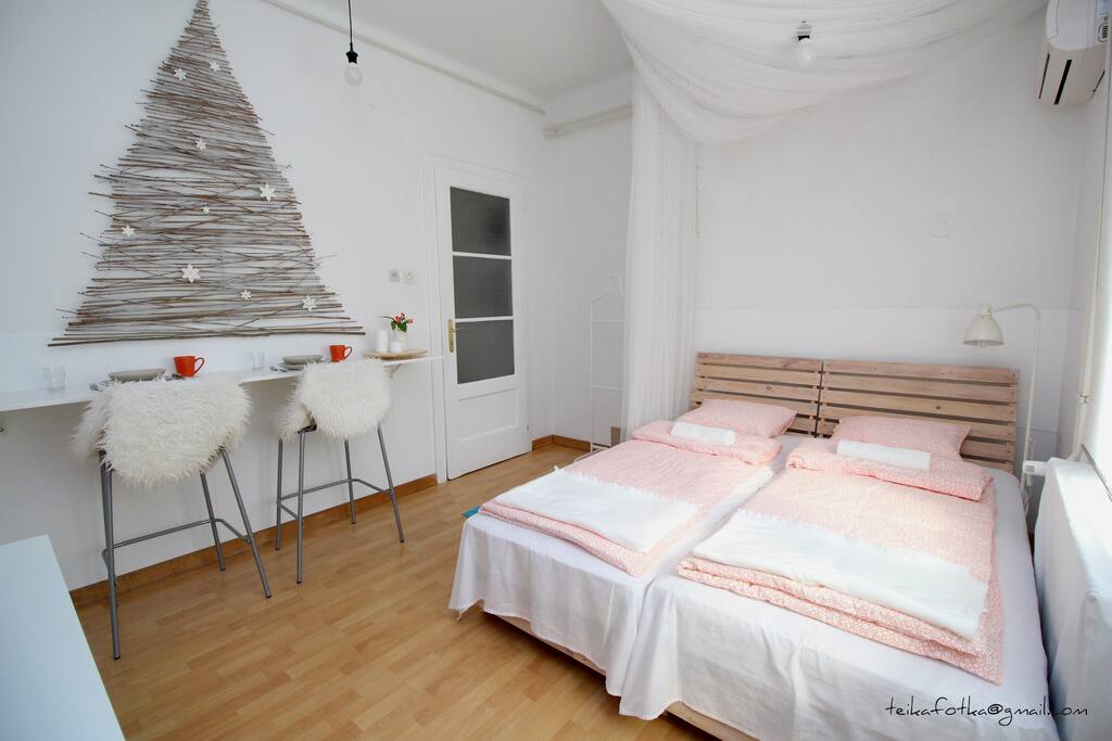 Two beds attached into one