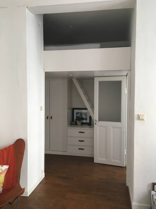The cosy and hallway next to kitchen loft