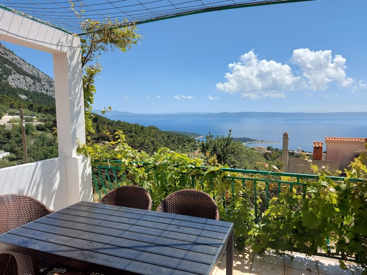 Apartment Rosemary S Pogledom Na Planinu I More - Baška Voda
