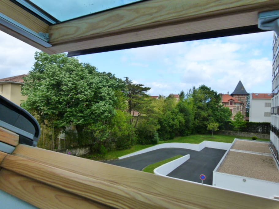 vue dégagée du Velux