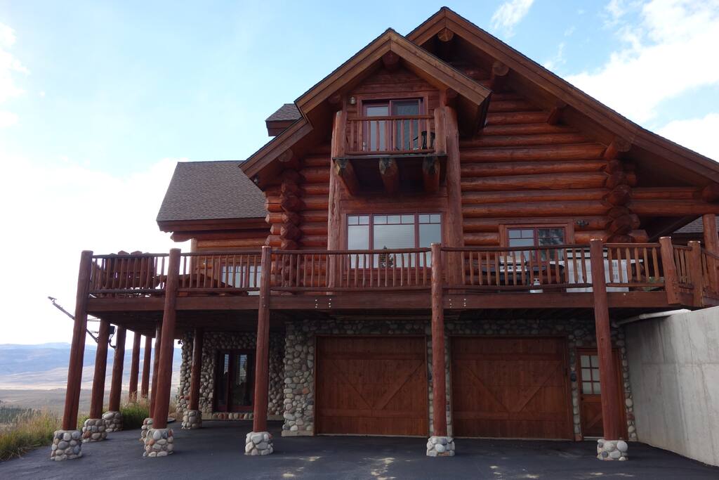 Side View of Home - Shows Wrap-around Deck