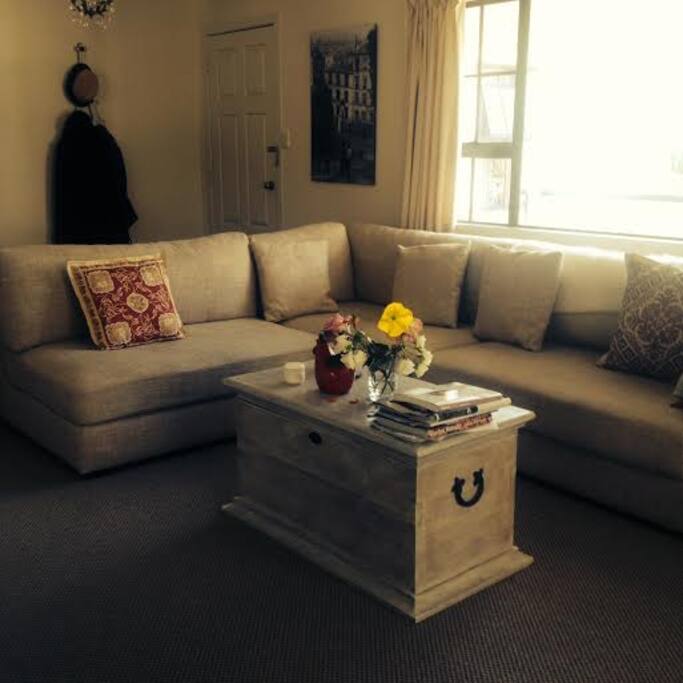 the lounge has a French feel to it. Has a lovely calm feel to it.