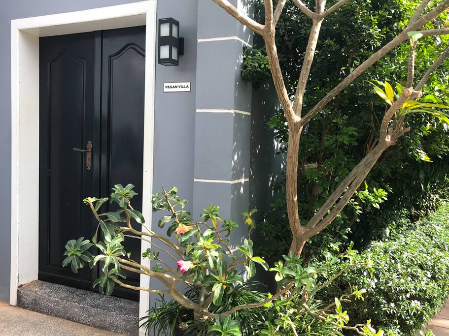 Entrance to Vegan Villa
