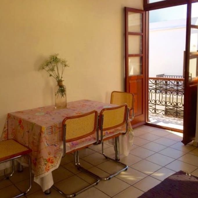 Dining area, balcony