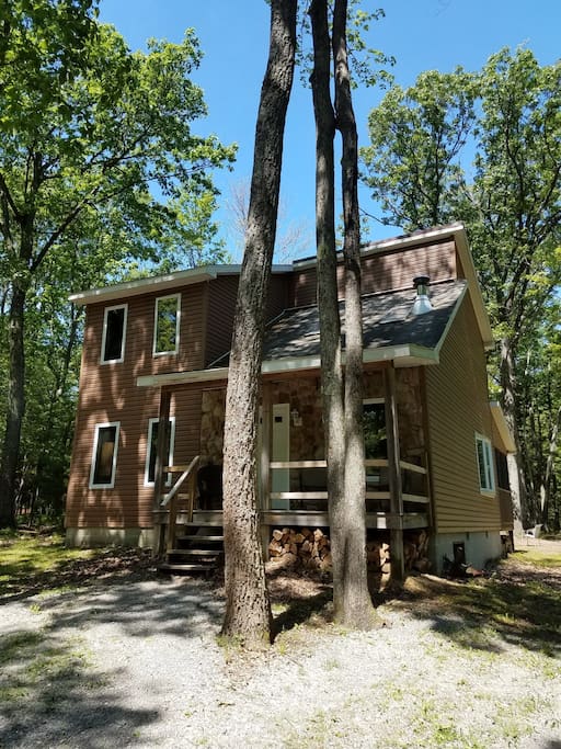 Firedog Cabin in the summer