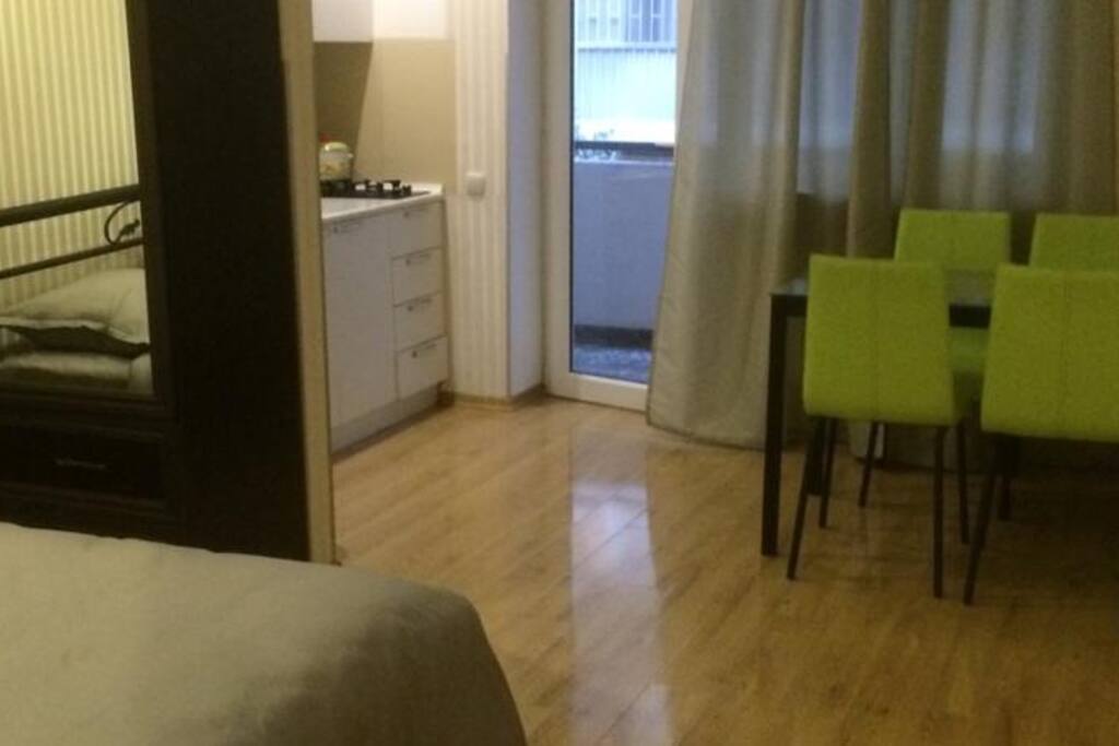 Main space with a view to balcony