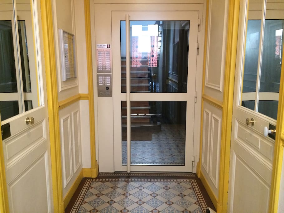 Entrance to the building