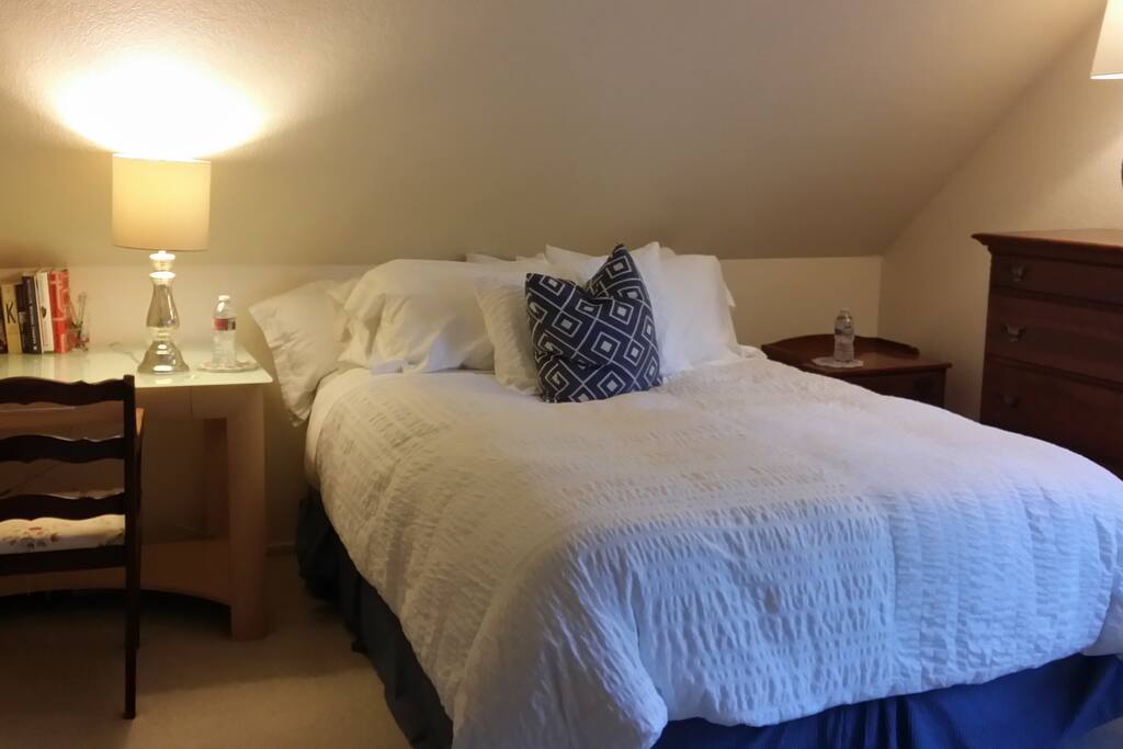 New Queen Bed with Quality linens