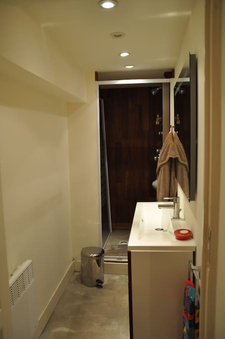 Agrémentée d'une salle de douche indépendante
