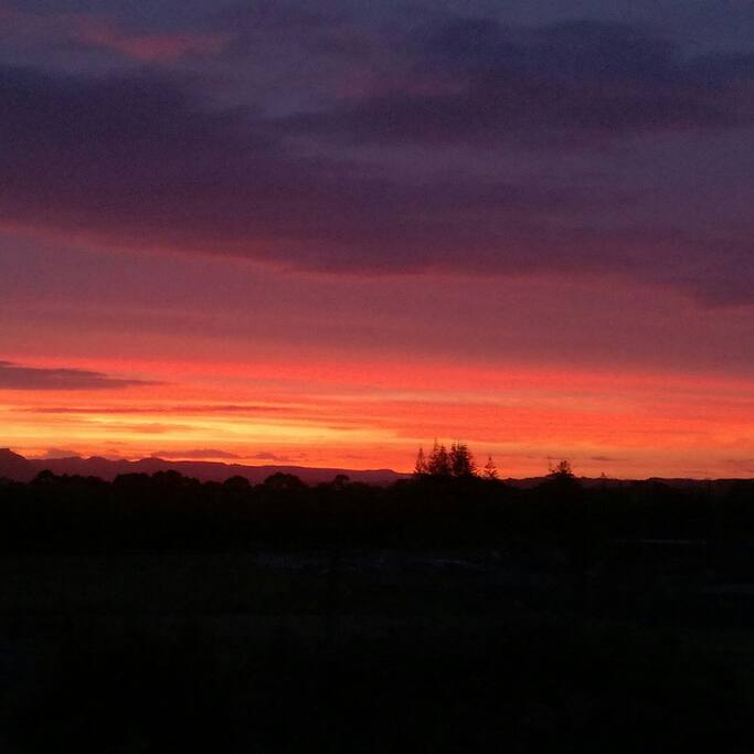 Sunset views taken from lounge