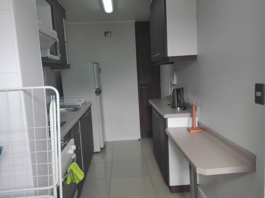Cocina independiente. Con logia full equipada.
full equipped kitchen