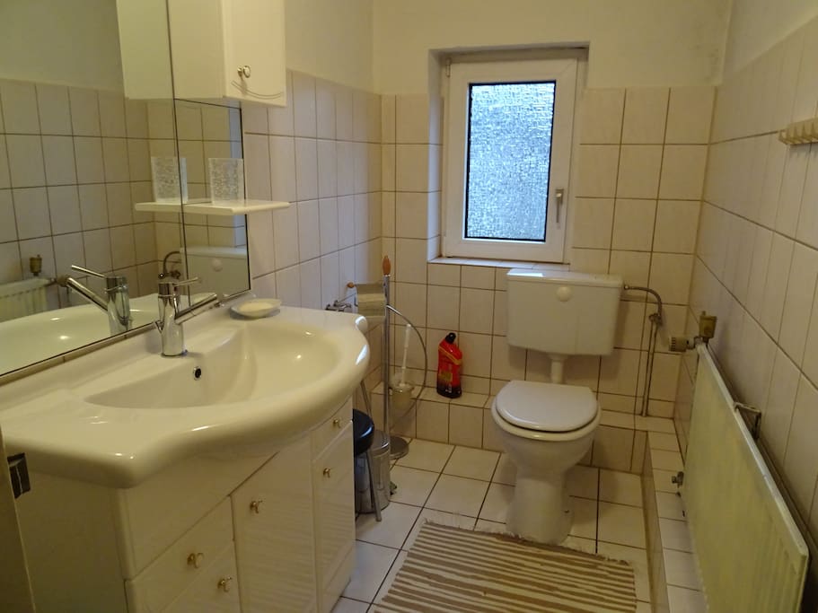 Dusche mit WC