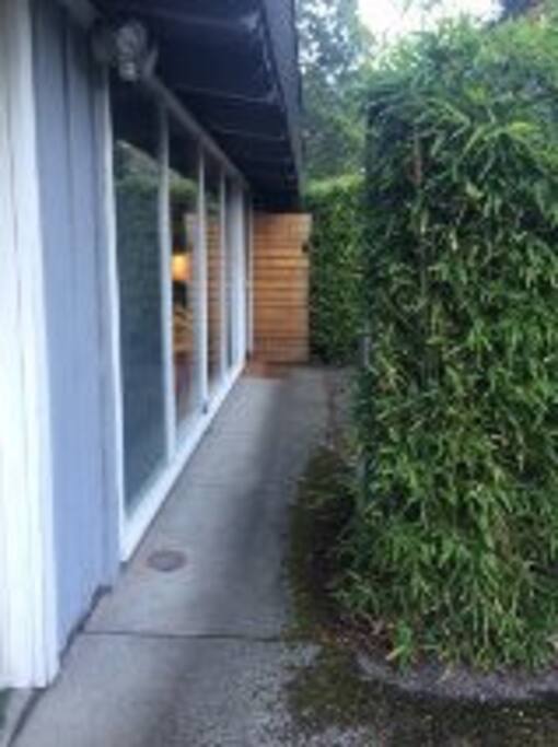 Entry from the driveway