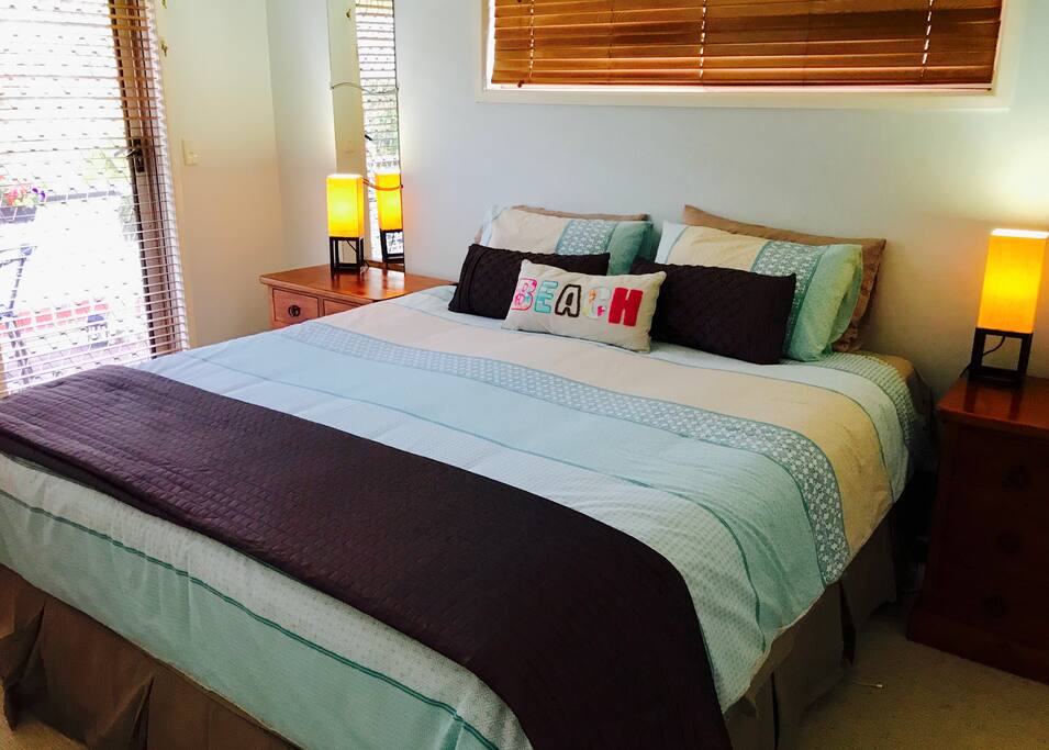 Your private room with King bed and quality linen