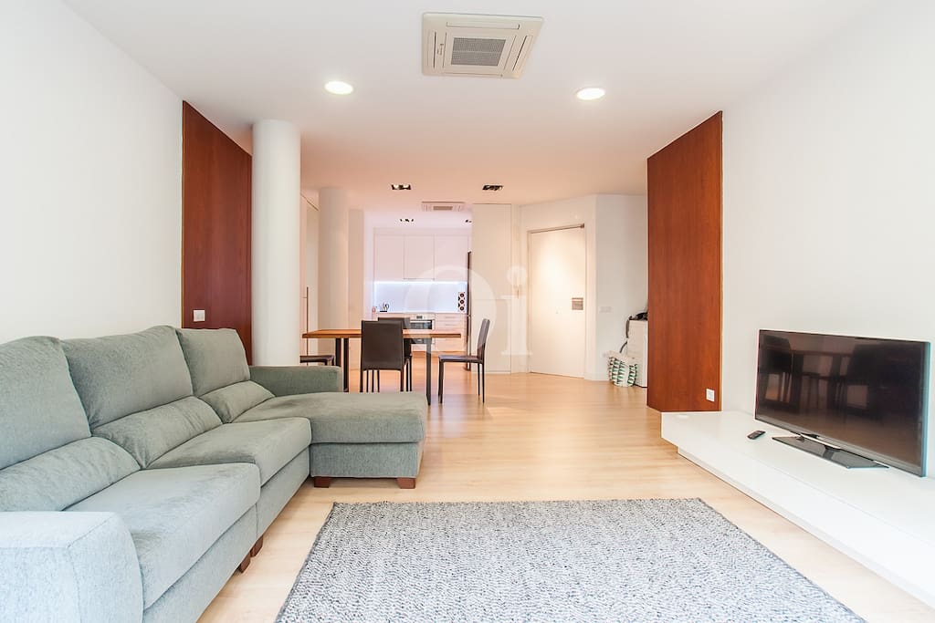 open plan living, dining, kitchen